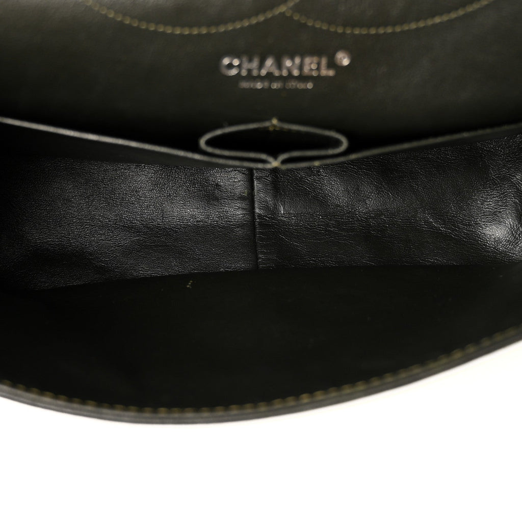 Patent Quilted 2.55 Reissue 226 Flap Green