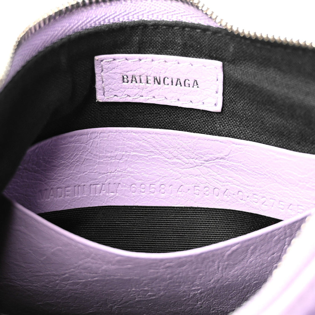 Agneau Arena Le Cagole Mini Purse With Chain Lilac