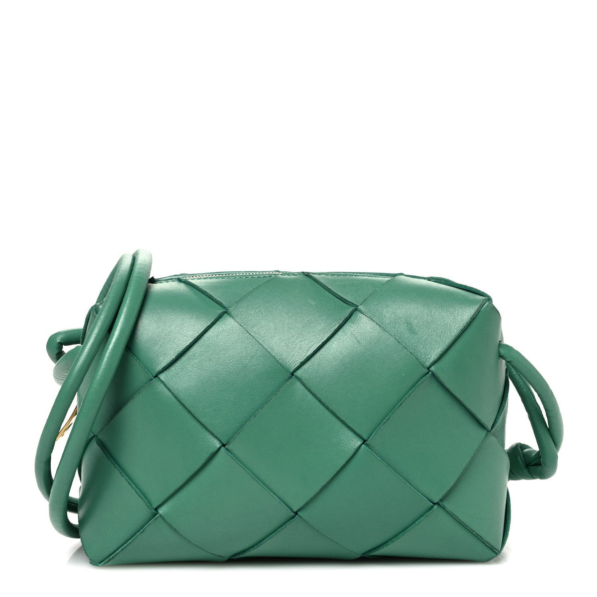 Lambskin Maxi Intrecciato Small Cassette Camera Bag Mermaid