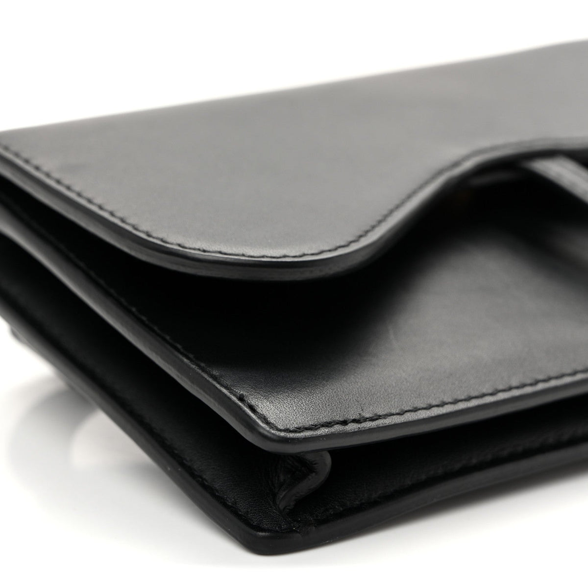 Calfskin Saddle Belt Bag Black