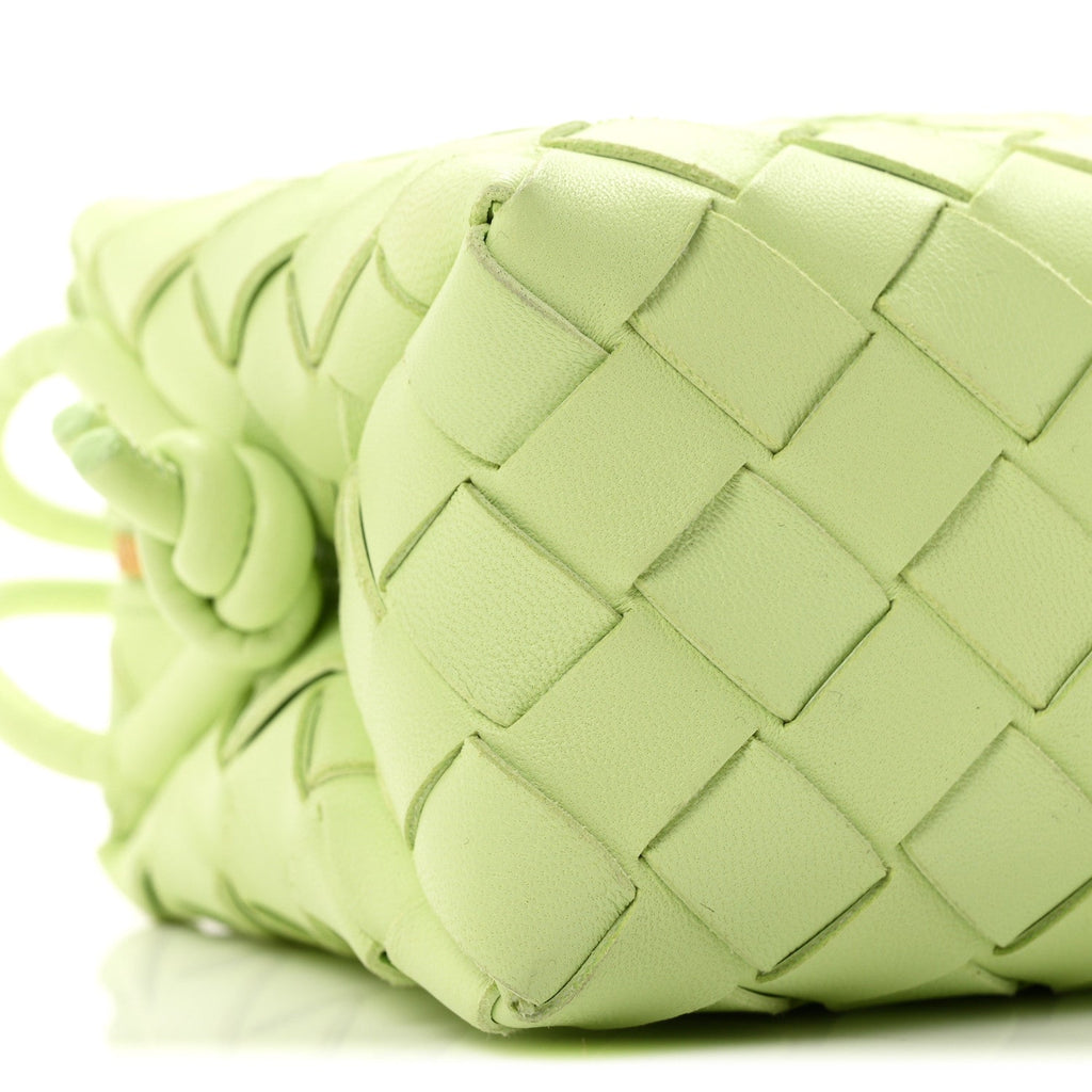 Nappa Intrecciato Mini Loop Camera Bag Fennel