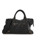 Agneau Giant 12 Rose Gold Hardware City Black