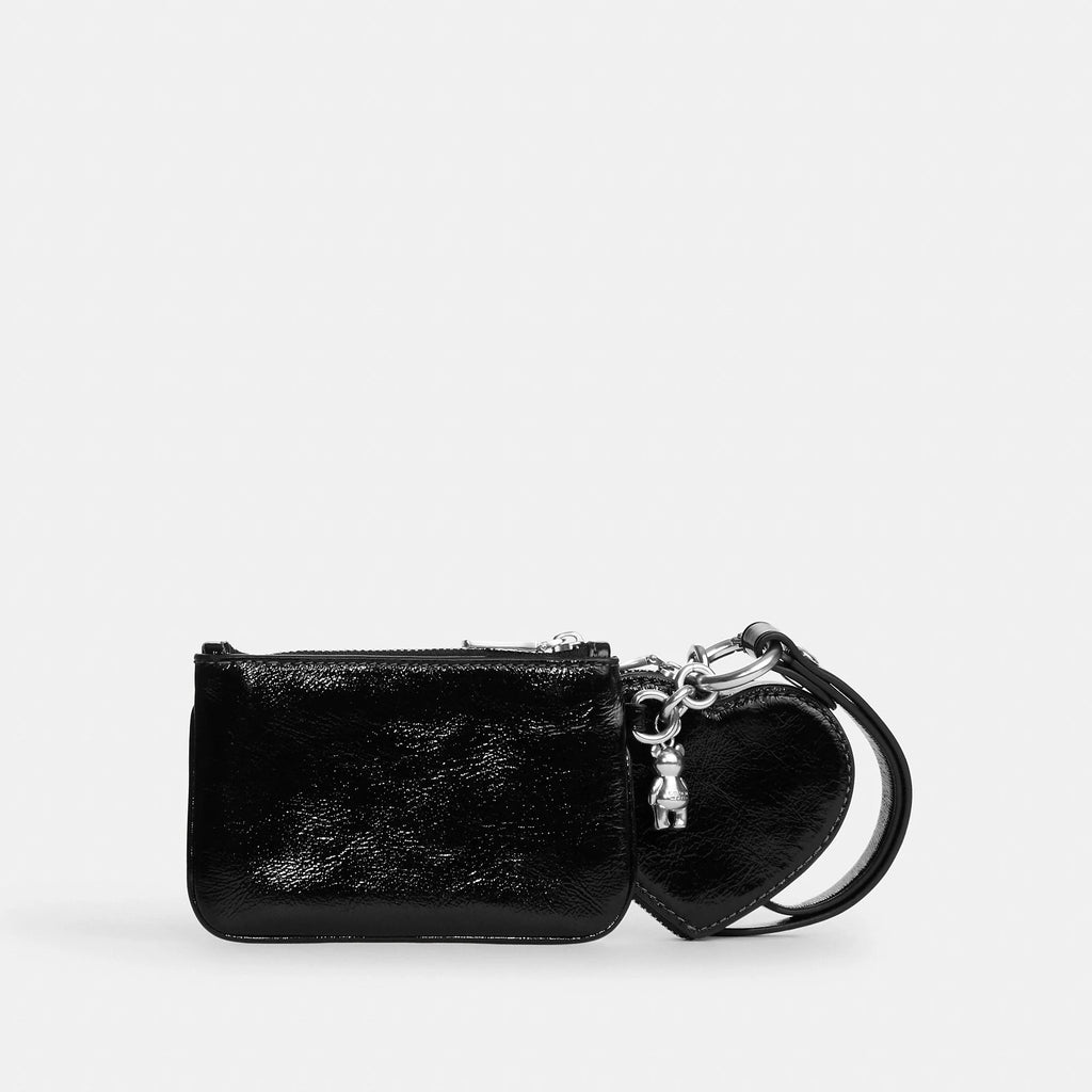 Coach Outlet Wristlet And Heart Pouch With Charm