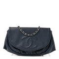 Caviar Half Moon Wallet On Chain WOC Navy