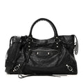 Agneau Classic Silver Hardware City Black