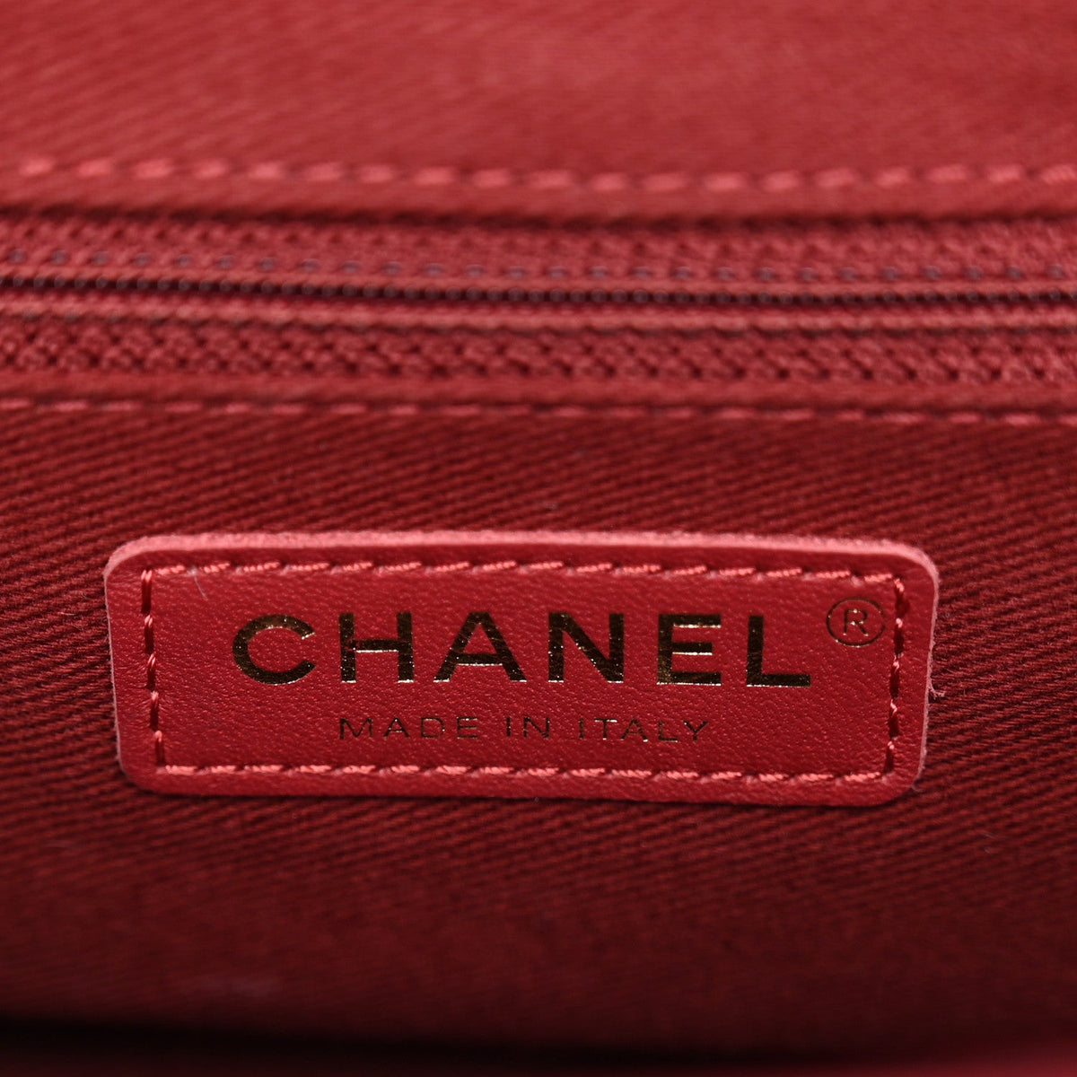Caviar Quilted Small Business Affinity Flap Burgundy