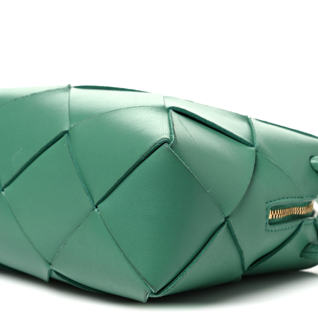 Lambskin Maxi Intrecciato Small Cassette Camera Bag Mermaid