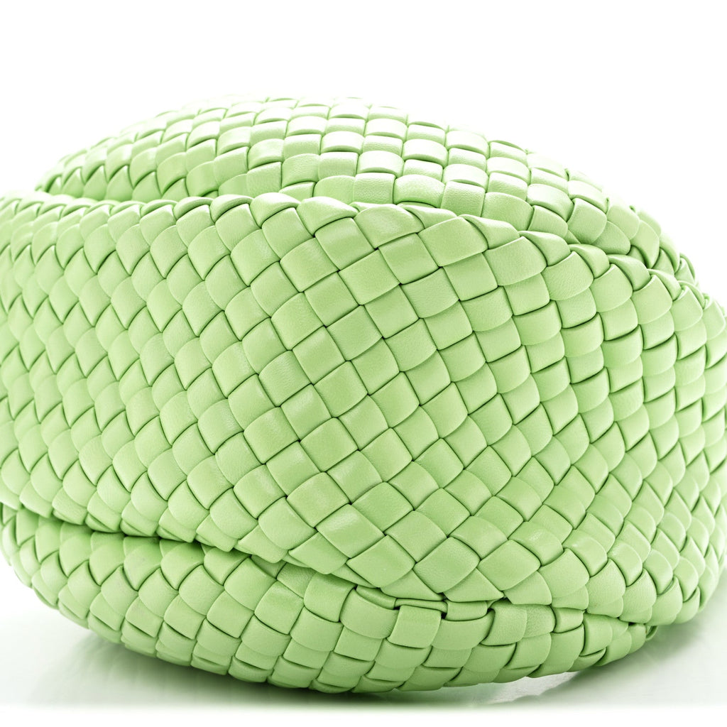 Lambskin Intrecciato Padded Mini Jodie Pistachio