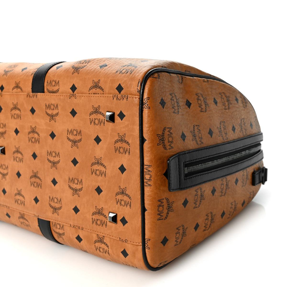 Visetos Ottomar Weekender Duffle Bag Cognac Black