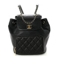 Caviar Quilted Business Affinity Backpack Black