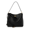 Natural Smooth Calfskin Medium Rodeo Hobo Black