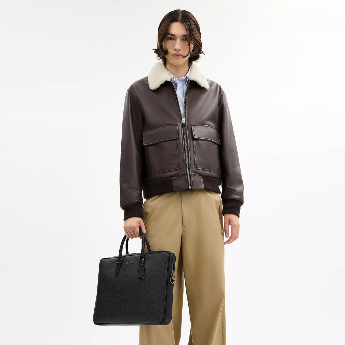 Coach Outlet Ethan Large Brief In Signature Canvas
