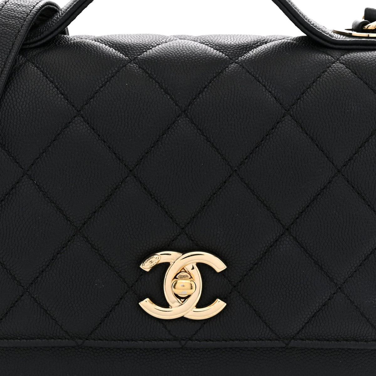 Caviar Quilted Medium Business Affinity Flap Black