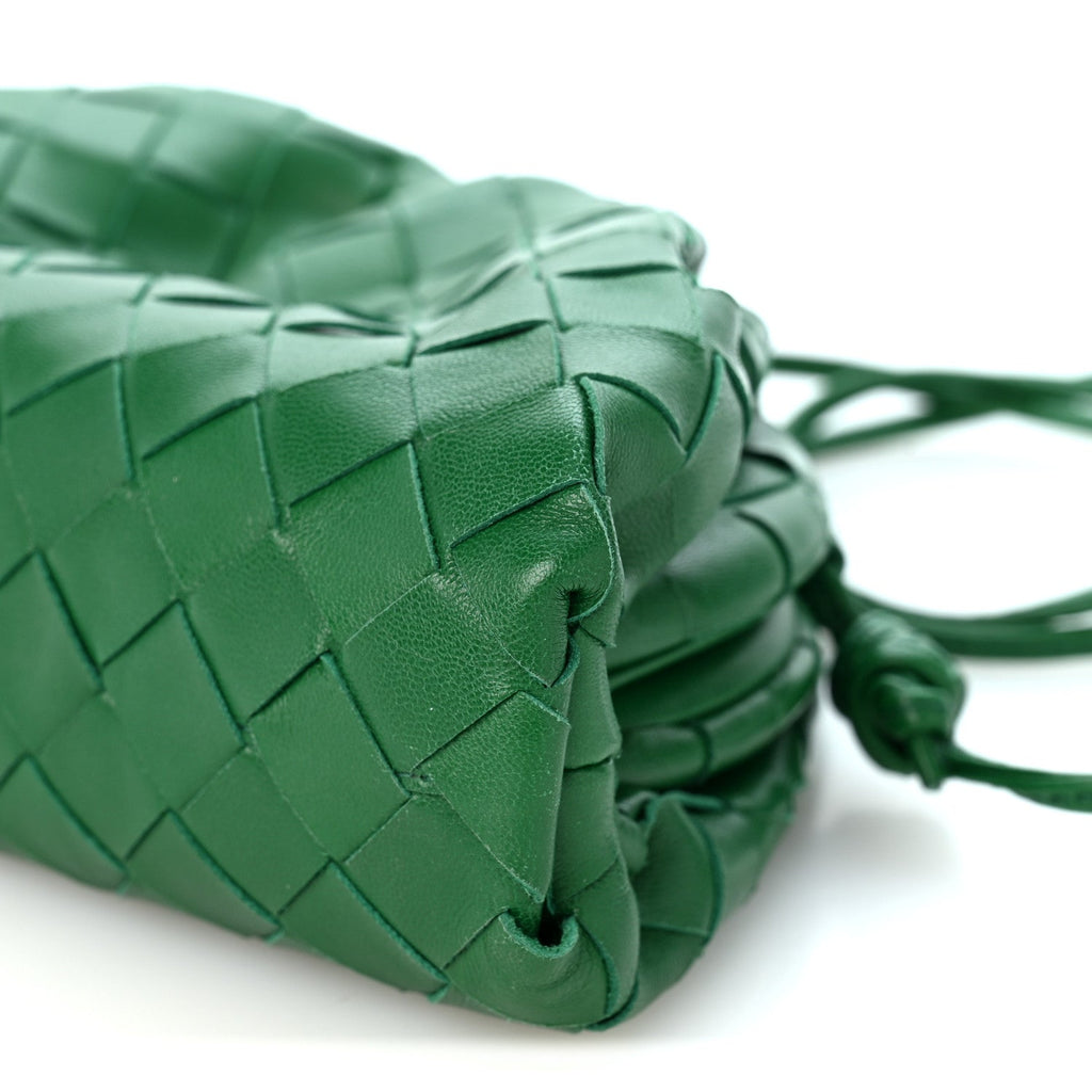 Nappa Intrecciato The Mini Pouch Racing Green