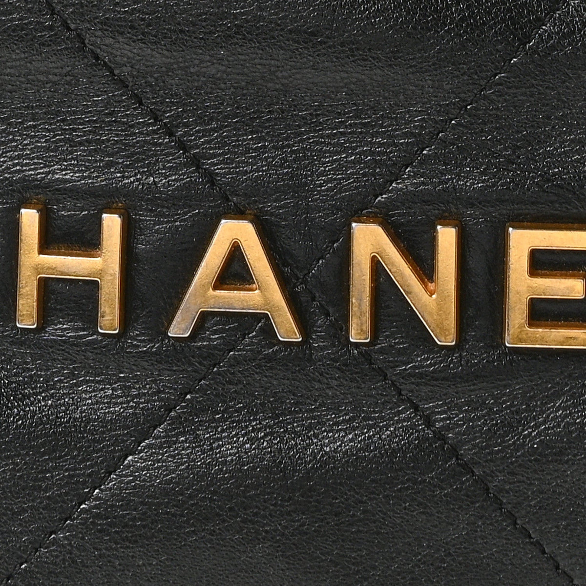 Calfskin Quilted Small Chanel 22 Black