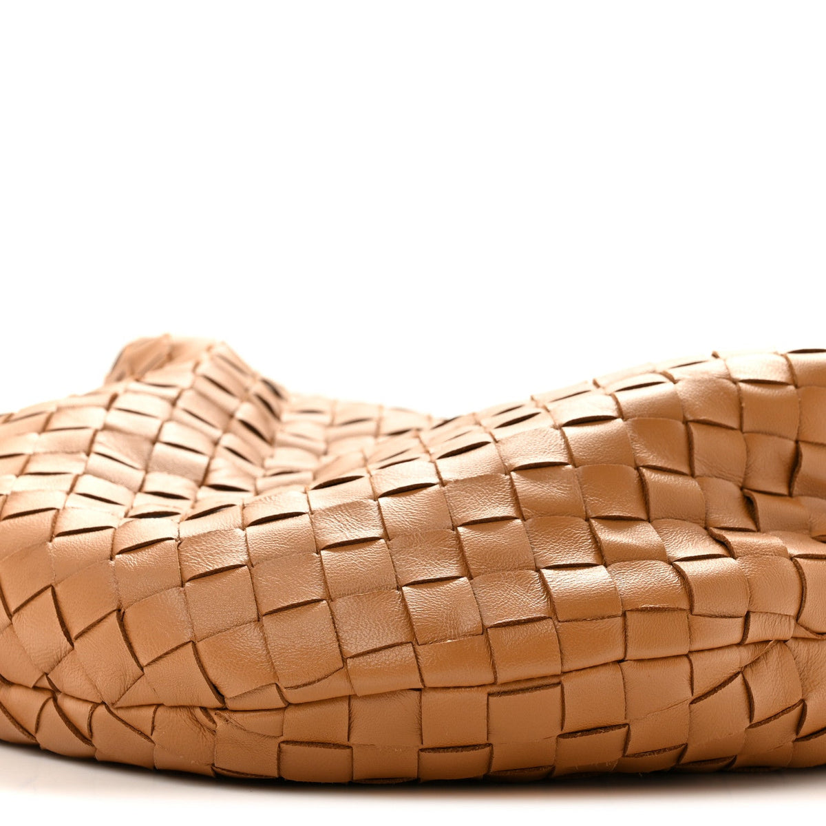Nappa Intrecciato Teen Jodie Hobo Caramel