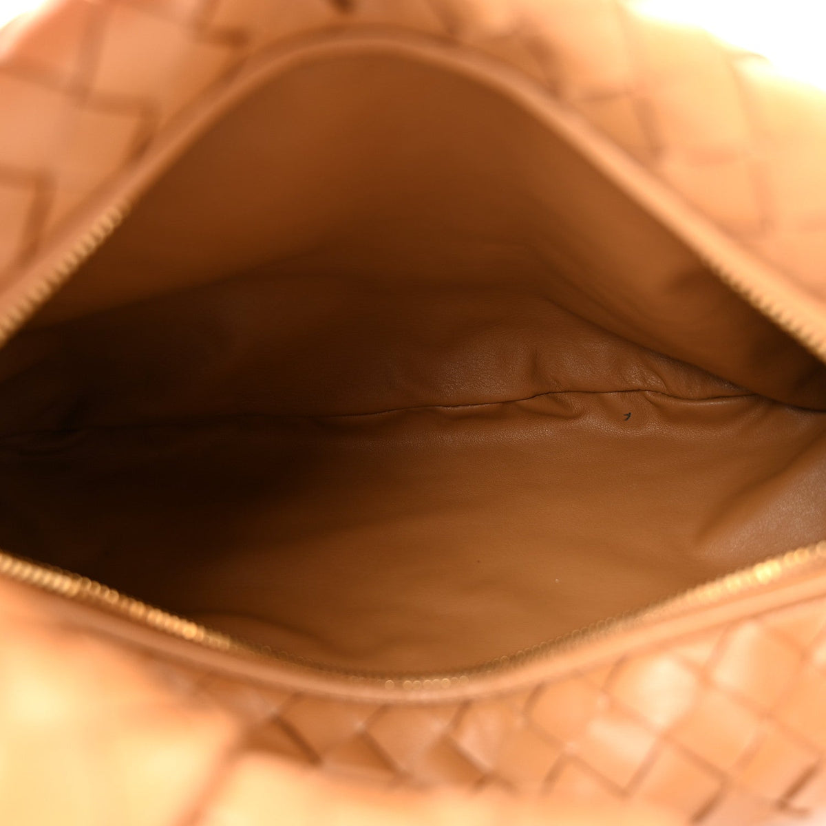Nappa Intrecciato Teen Jodie Hobo Caramel