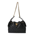 Caviar Quilted Small Chanel 25 Handbag Black