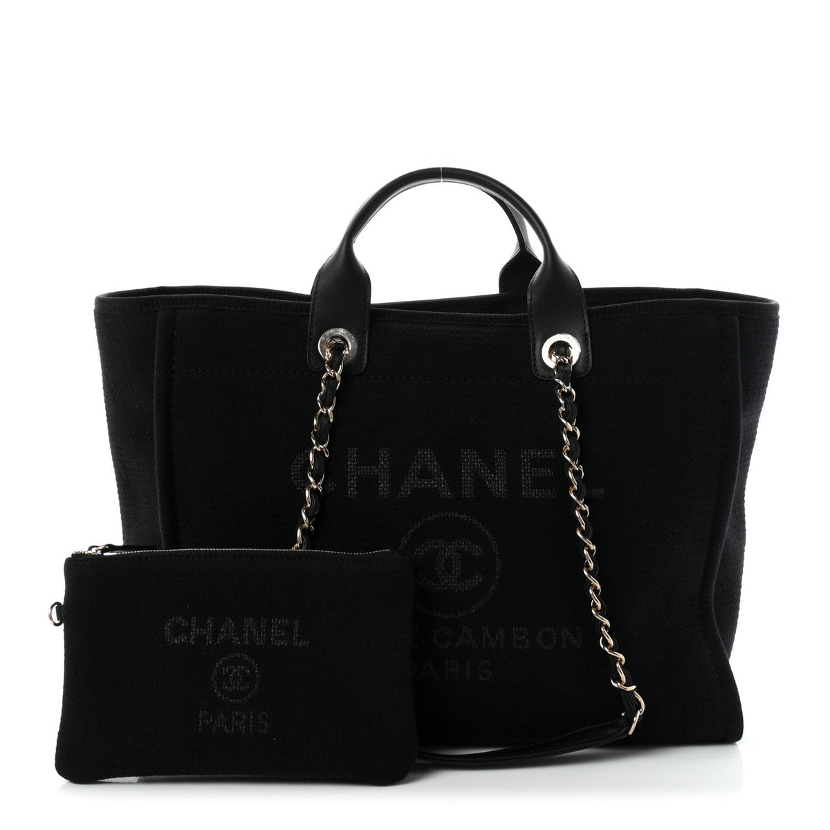 Mixed Fibers Medium Deauville Tote Black