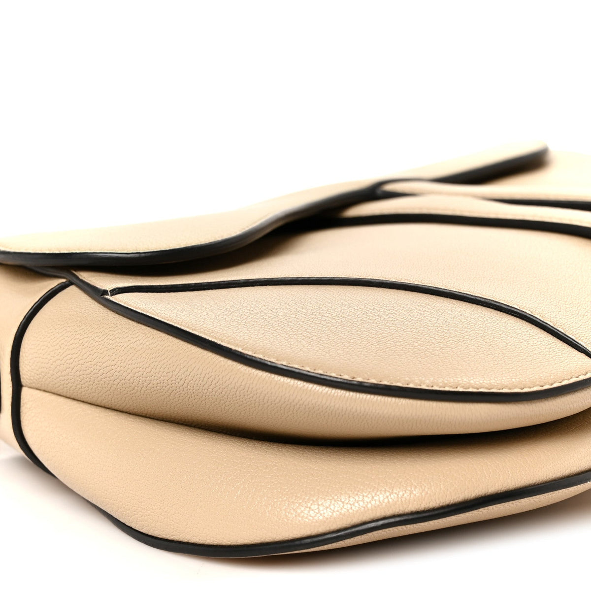 Grained Calfskin Saddle Bag Sable