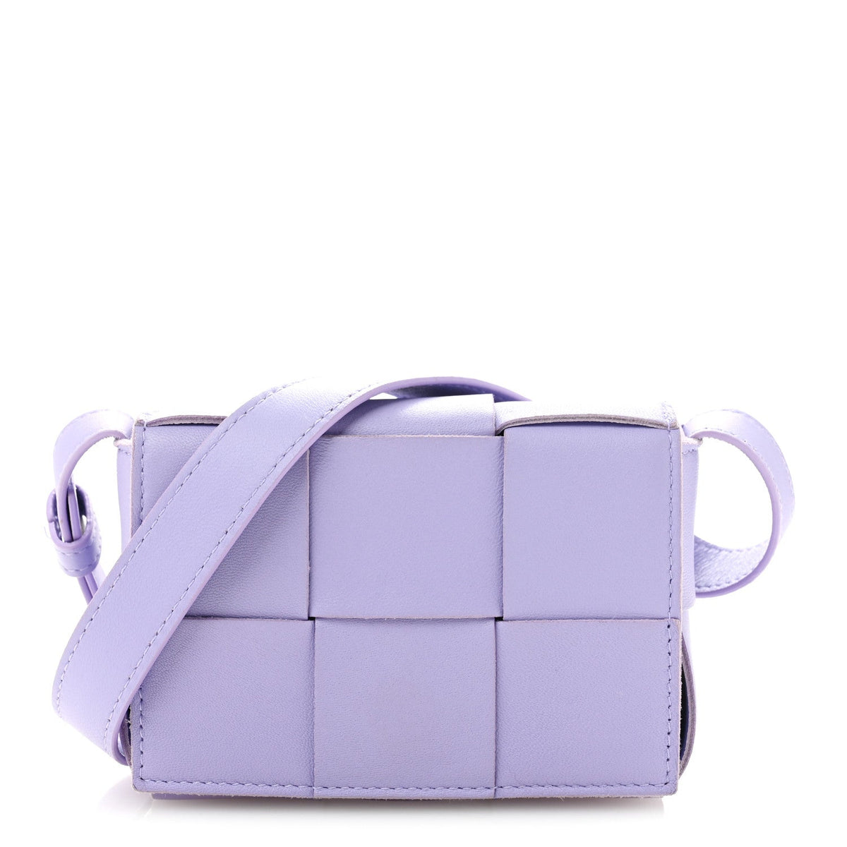 Lambskin Intreccio Candy Cassette Crossbody Bag Wisteria