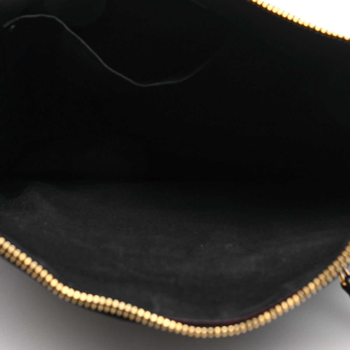Agneau Giant 12 Gold Hardware Pouch Clutch Black