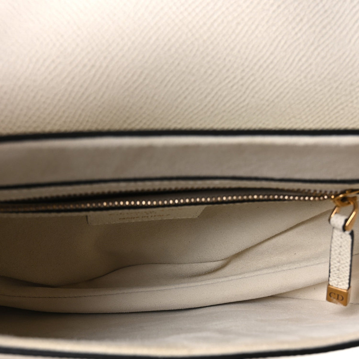 Grained Calfskin Saddle Bag Latte
