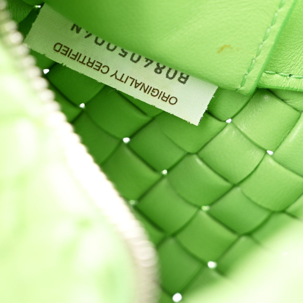Lambskin Intrecciato Padded Mini Jodie Pistachio