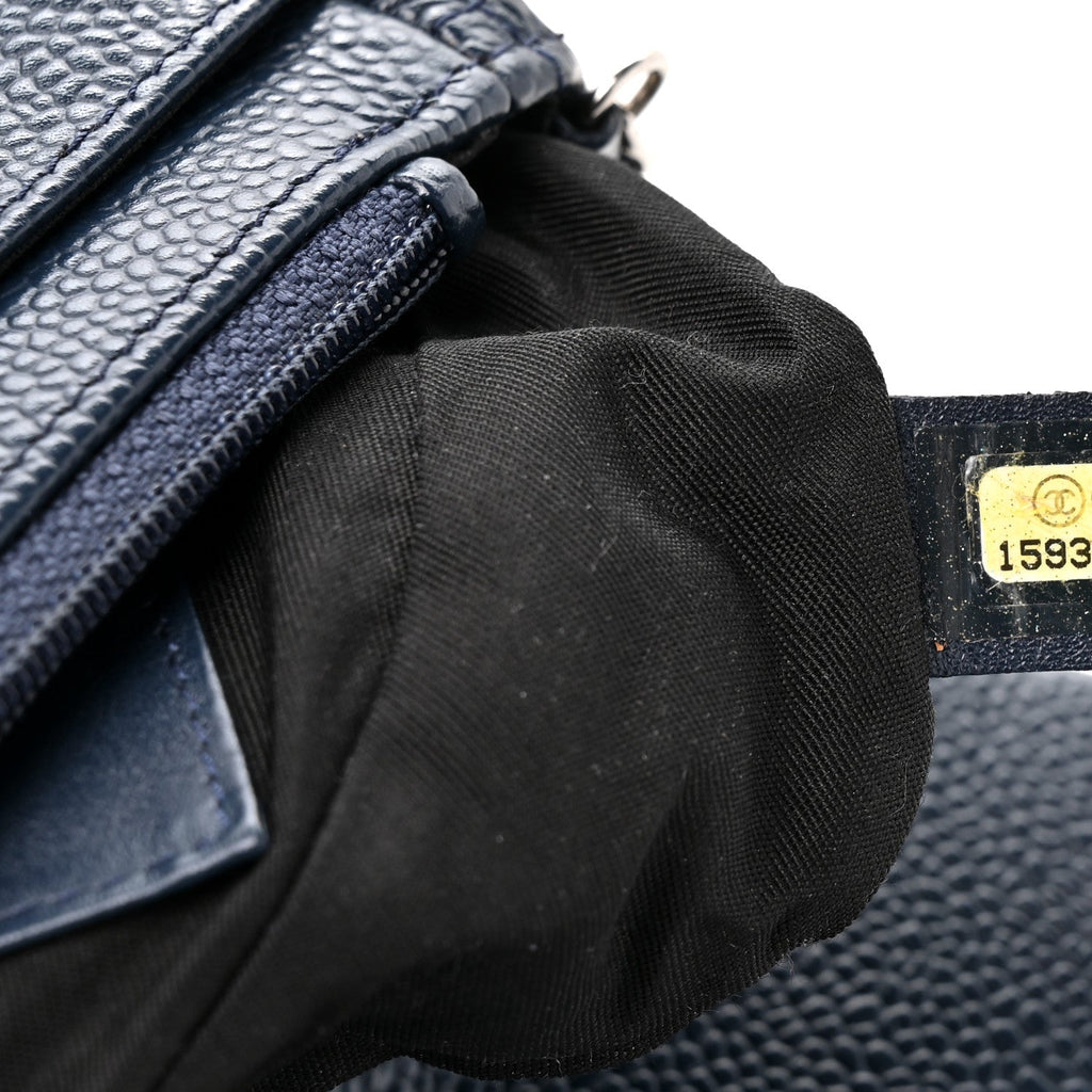 Caviar Half Moon Wallet On Chain WOC Navy