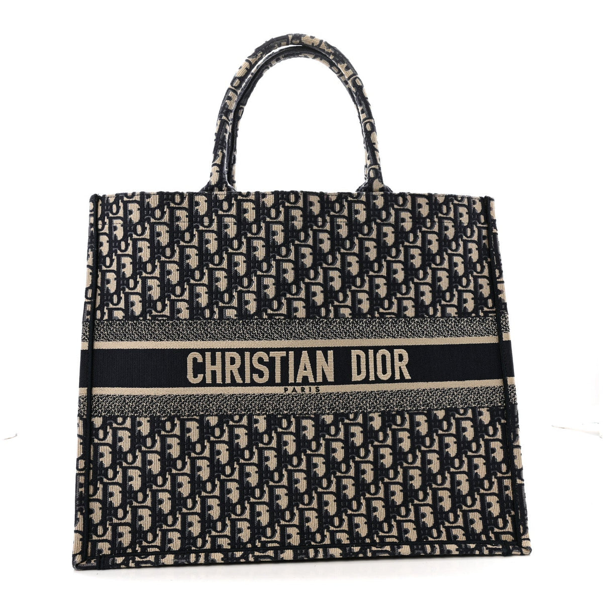 Oblique Large Book Tote Blue Multicolor