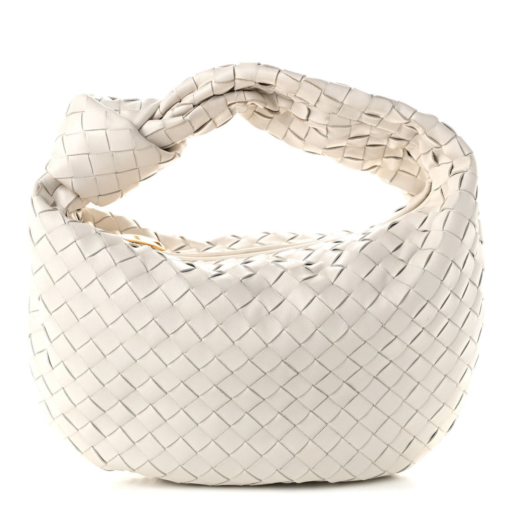 Nappa Intrecciato Teen Jodie Hobo White