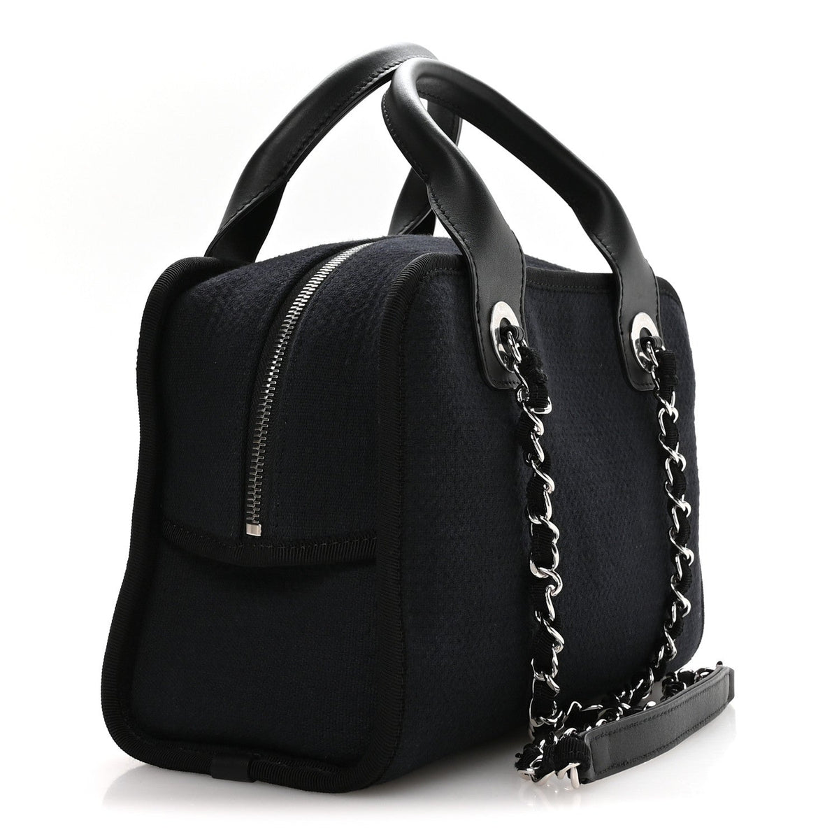 Mixed Fibers Deauville Bowling Bag Black