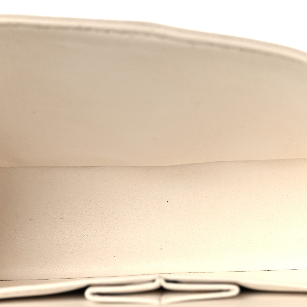 Caviar Quilted Medium Double Flap White