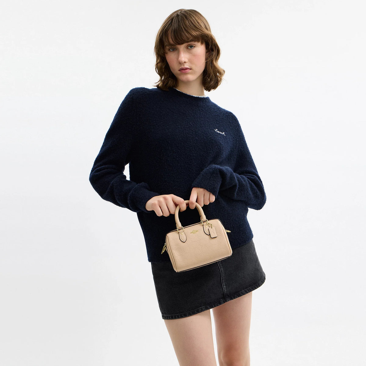 Coach Outlet Mini Rowan Crossbody Bag In Signature Leather