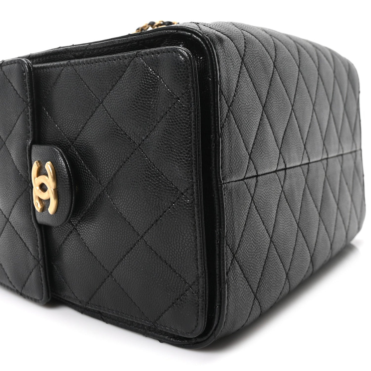 Caviar Quilted Small Chanel 25 Handbag Black