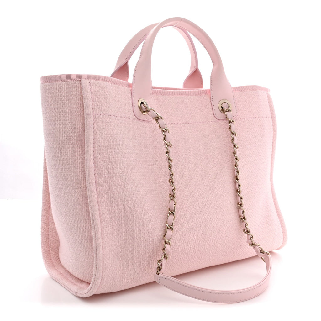 Mixed Fibers Small Deauville Tote Light Pink
