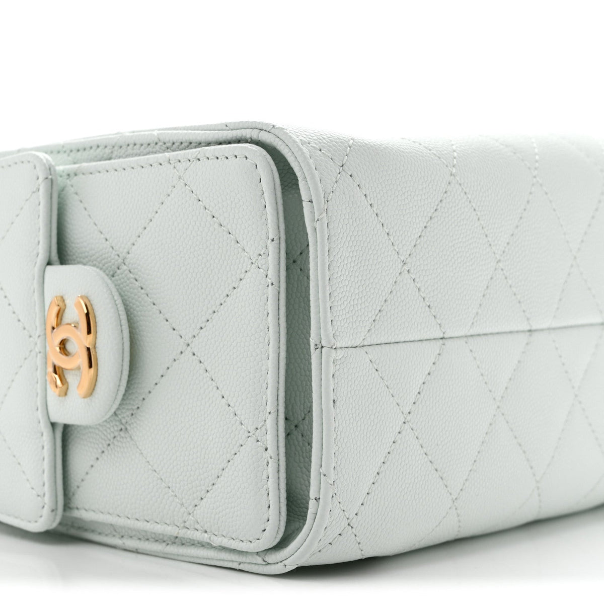 Caviar Quilted Mini Chanel 25 Handbag Light Blue
