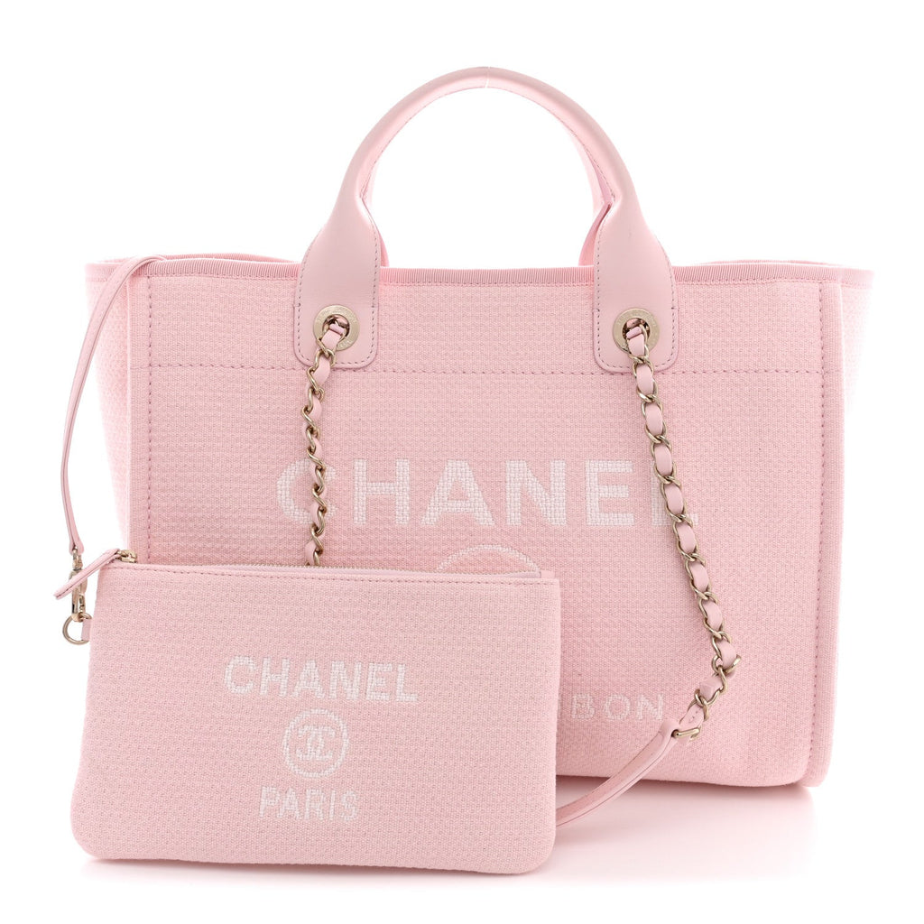 Mixed Fibers Small Deauville Tote Light Pink