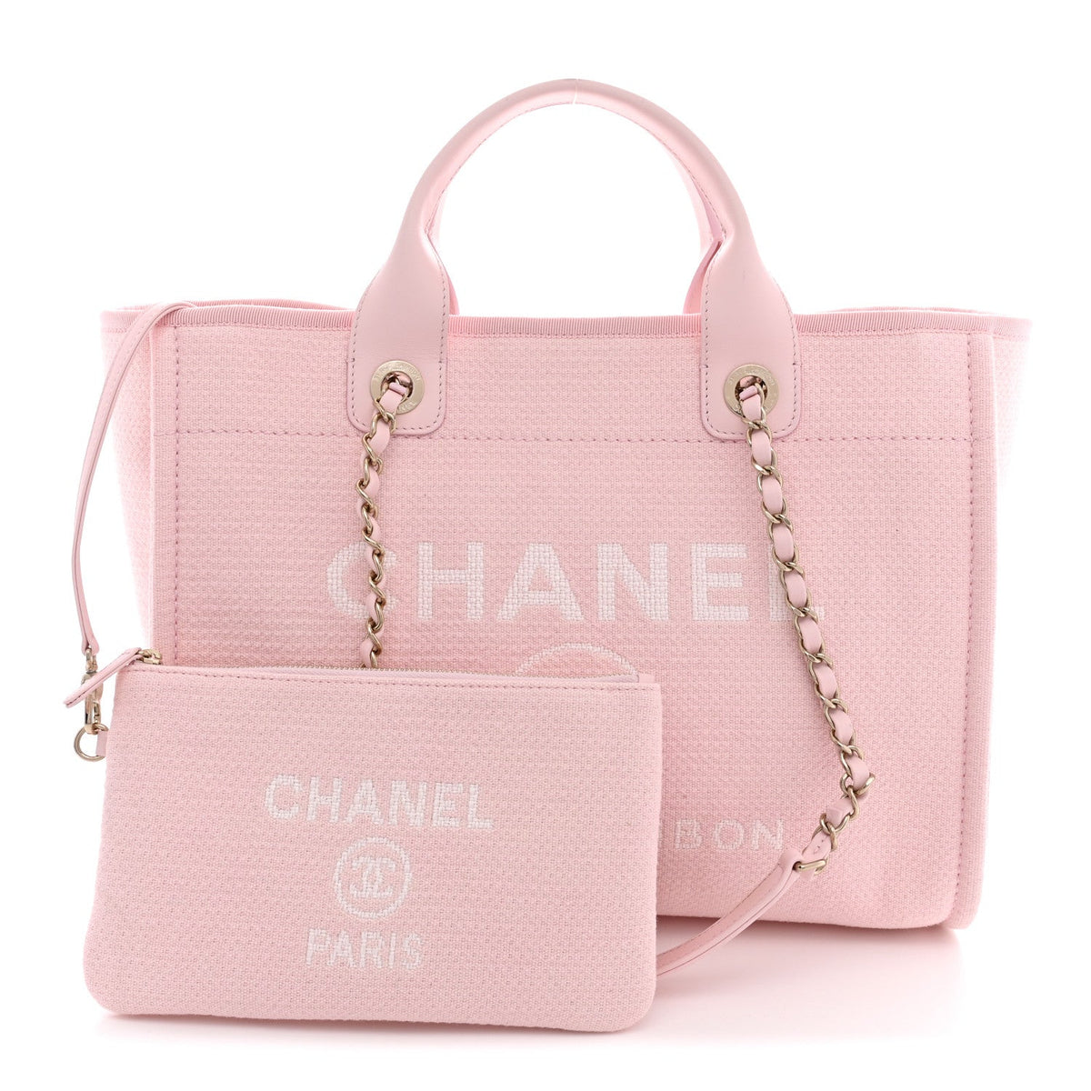 Mixed Fibers Small Deauville Tote Light Pink