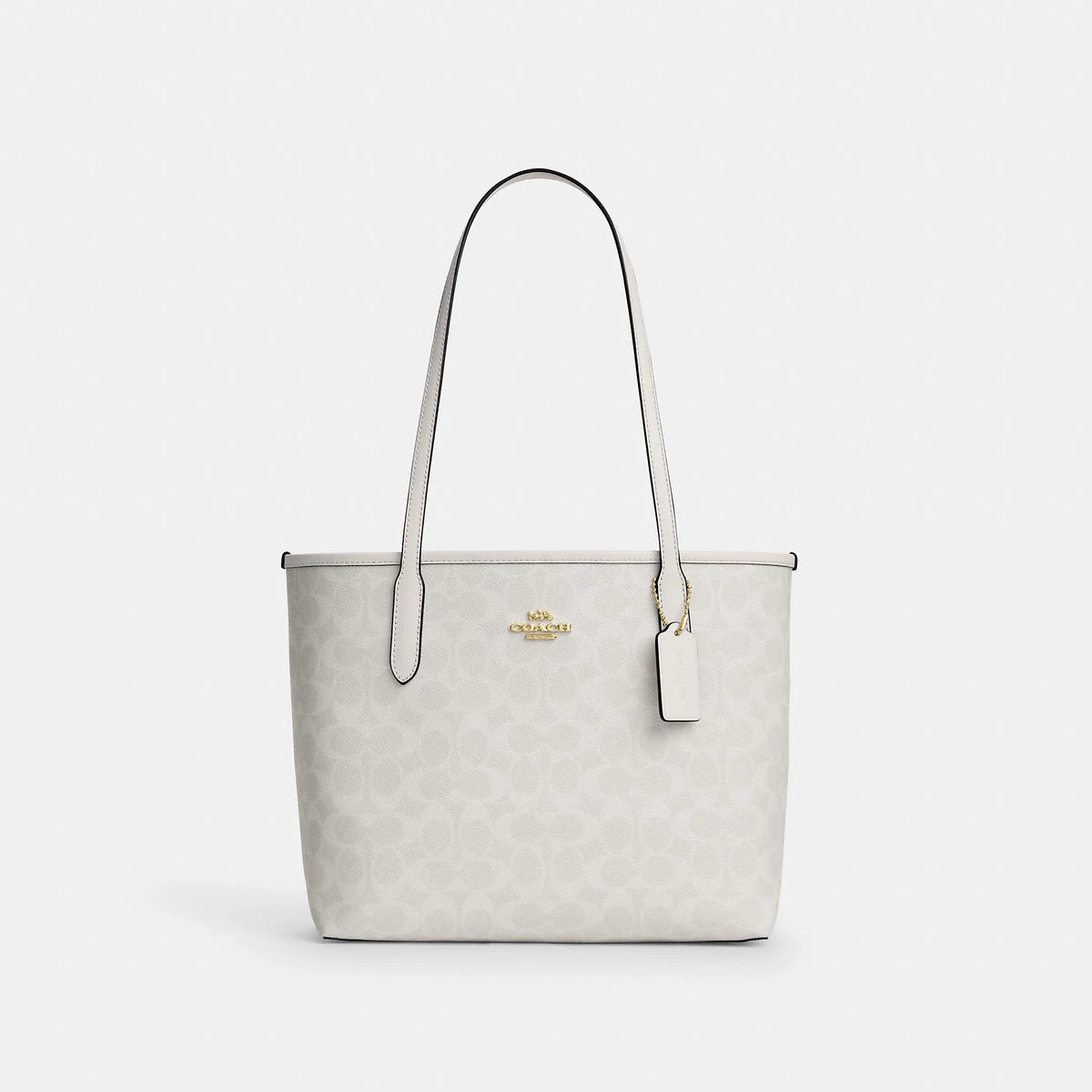 Coach Outlet Medium City Tote Bag In Signature Canvas