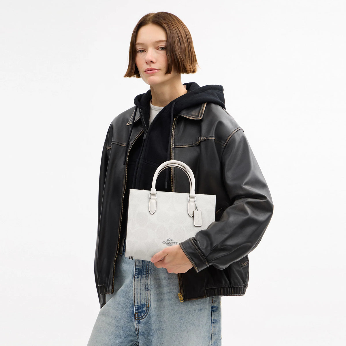 Coach Outlet Maggie Small Tote Bag In Signature Canvas