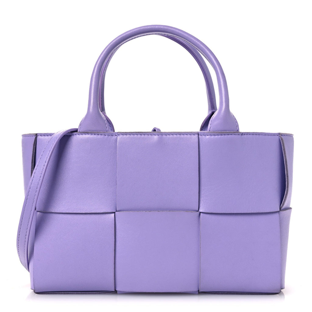 Calfskin Maxi Intreccio Mini Arco Tote Wisteria