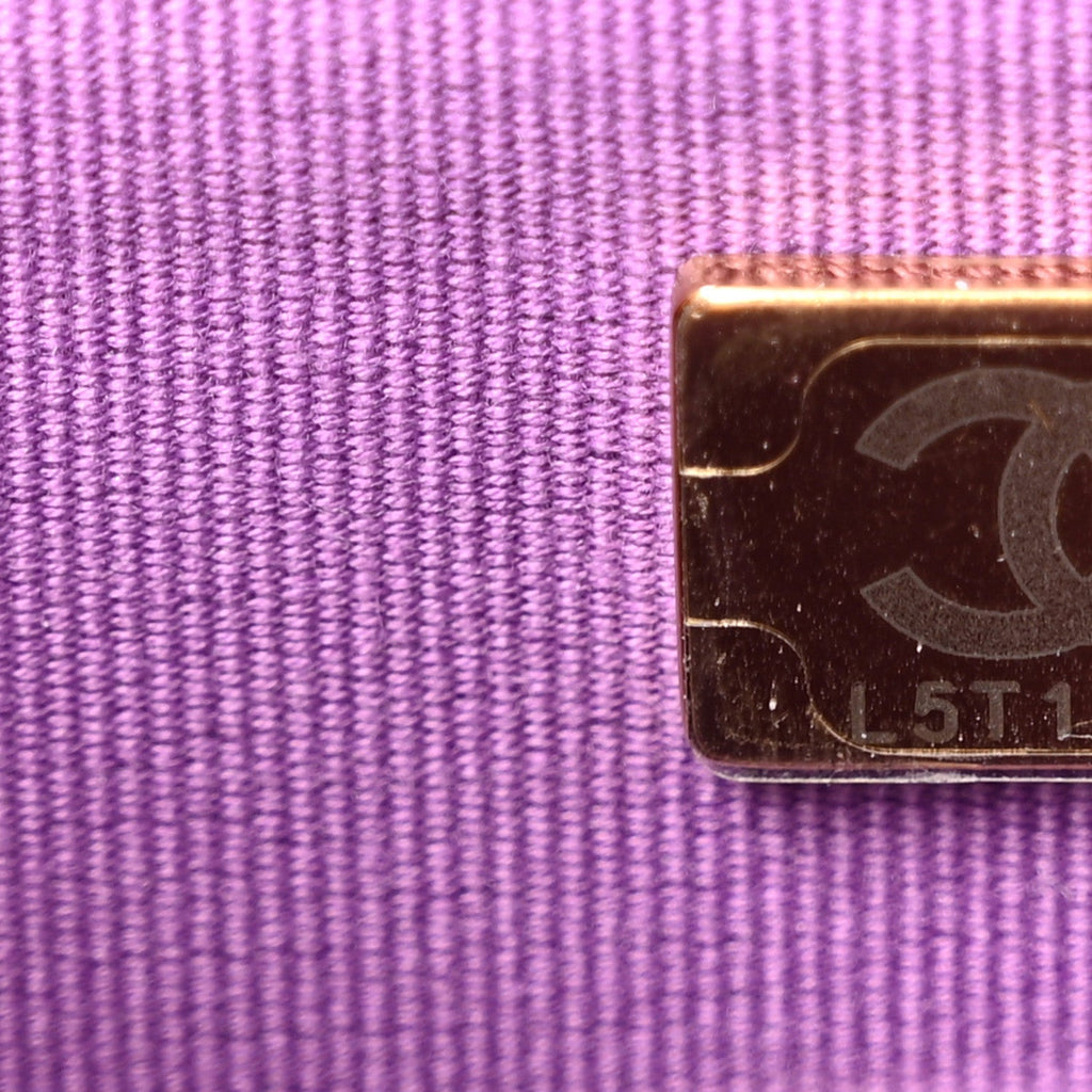 Caviar Quilted Wallet on Chain WOC Purple
