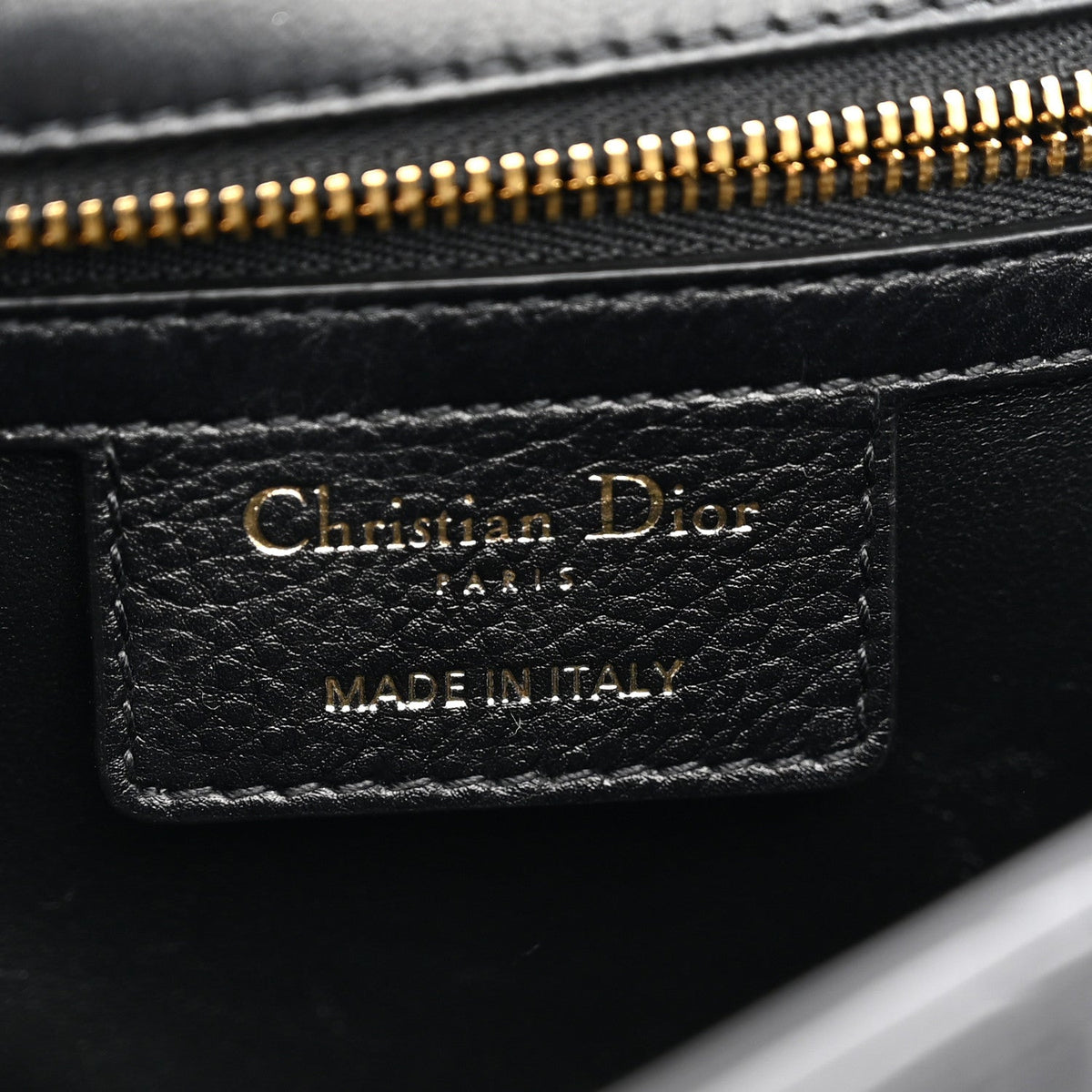 Grained Calfskin Cannage Large Caro Bag Black