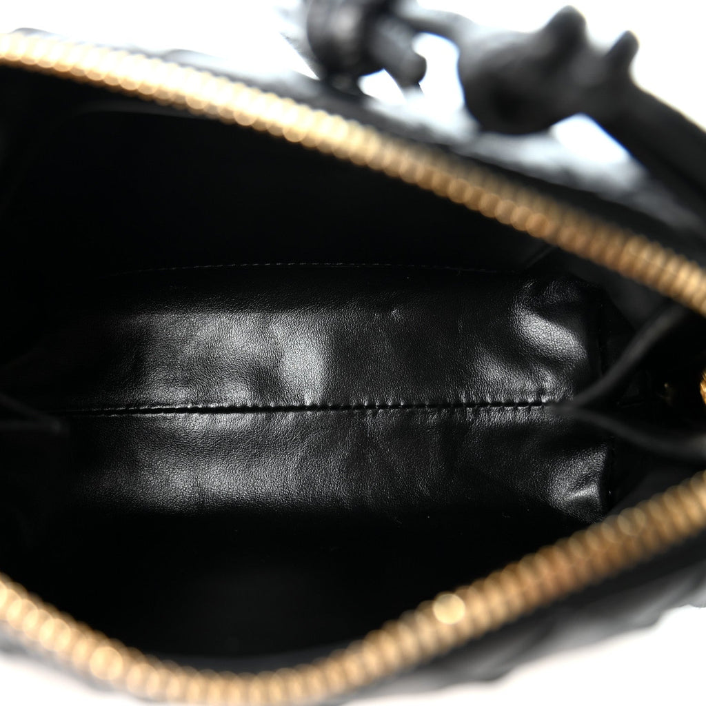 Nappa Intrecciato Concert Pouch Black
