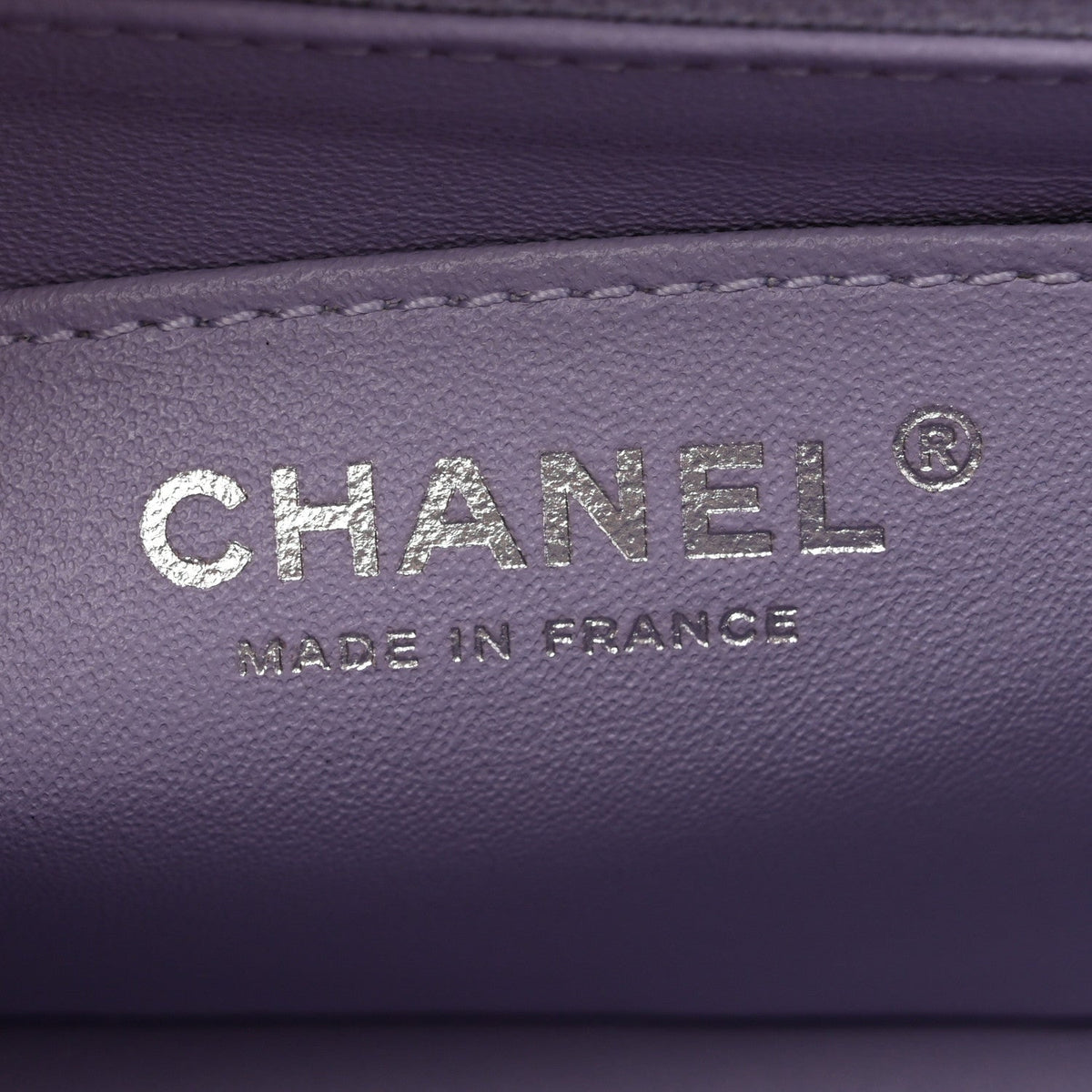 Aged Calfskin Chevron Quilted 2.55 Reissue Mini Flap Light Purple