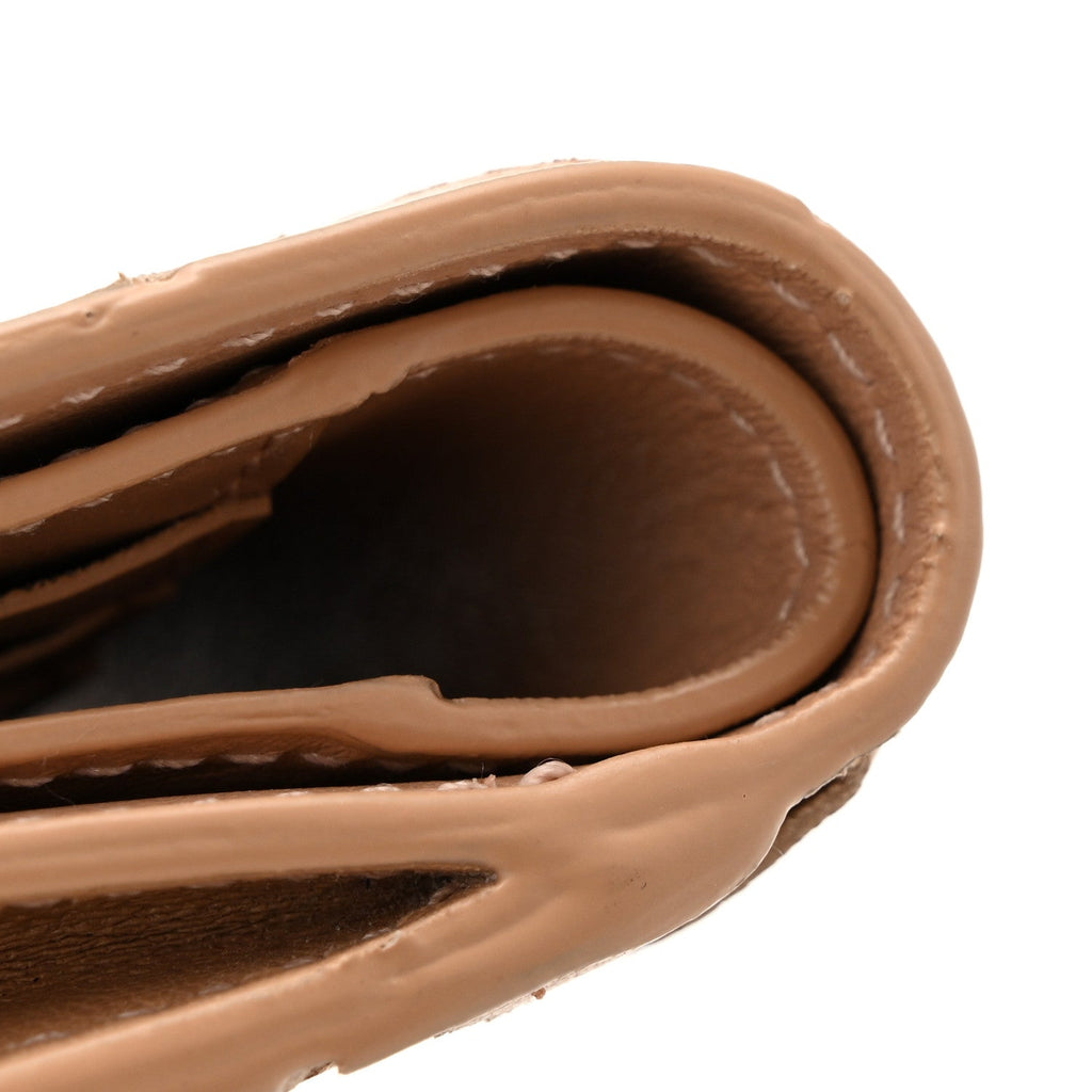 Nappa Intrecciato Small Bi-fold Zip Wallet Porridge