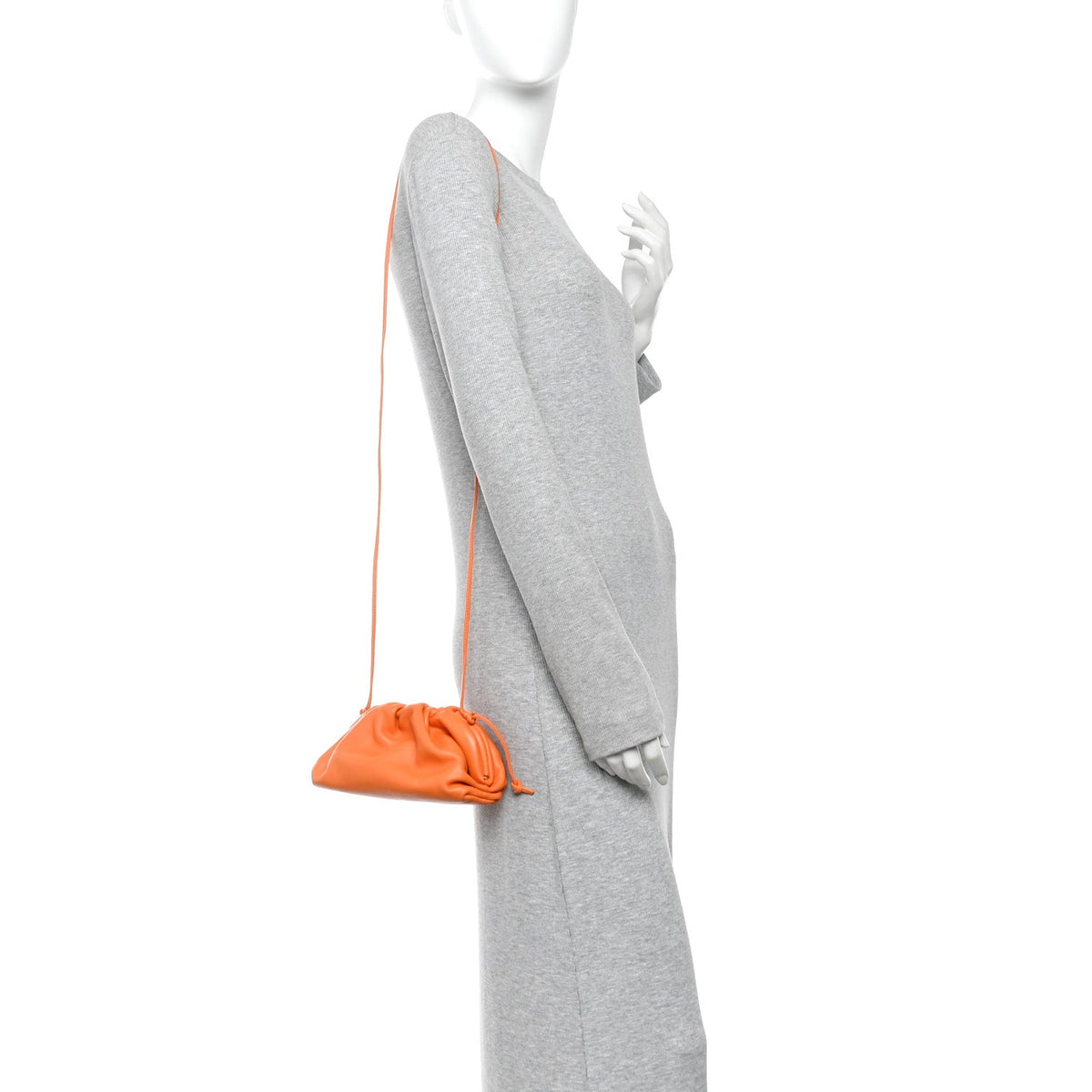 Butter Calfskin The Mini Pouch Tangerine