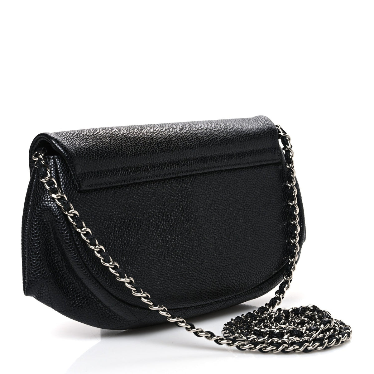 Caviar Half Moon Wallet On Chain WOC Black