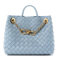 Nappa Intrecciato Small Andiamo Shoulder Bag Ice